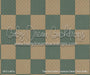 Teal and Cream Linoleum Fabric Floor (WM)