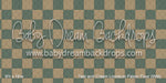 Teal and Cream Linoleum Fabric Floor (WM)