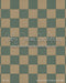 Teal and Cream Linoleum Fabric Floor (WM)