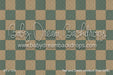 Teal and Cream Linoleum Fabric Floor (WM)