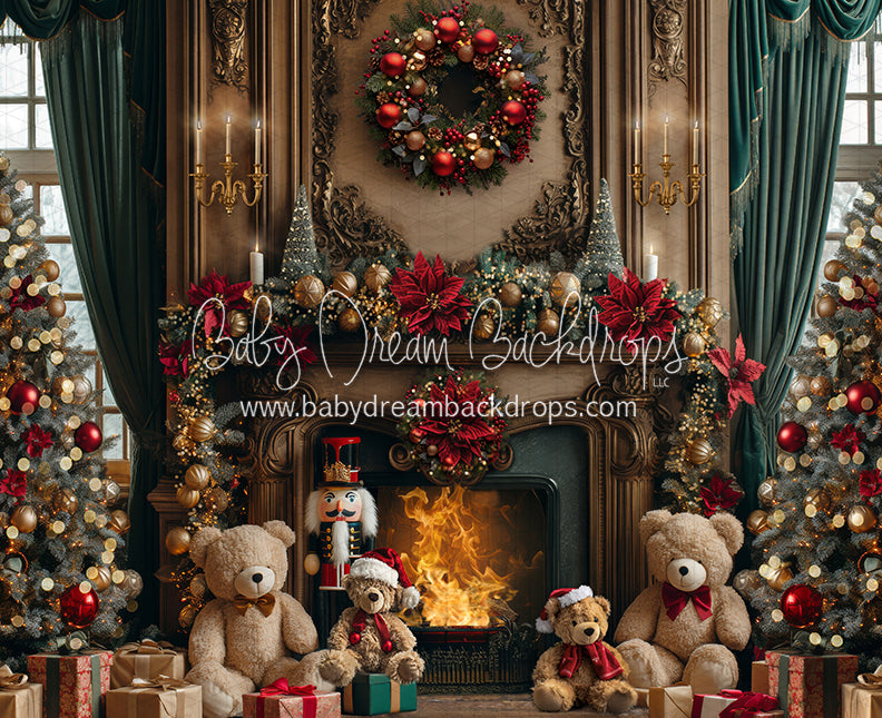 Selling Fancy Fabric Christmas Build A Bear Workshop Photography Backdrop 8x8