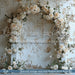 Textured vintage wall with flowers (Arch Style 1) (BD)