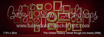 The Gilded Gallery Velvet Rouge (no bows) (WM)