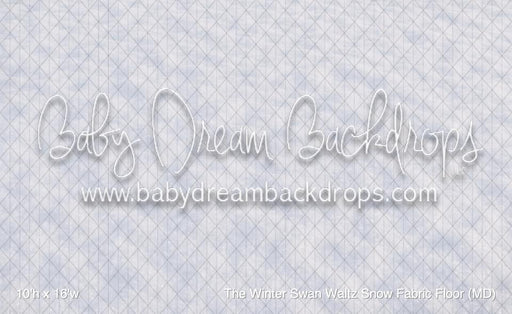 The Winter Swan Waltz Snow Fabric Floor (MD)