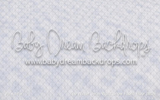 The Winter Swan Waltz Snow Fabric Floor (MD)
