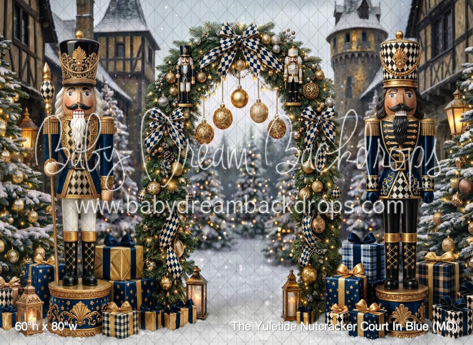The Yuletide Nutcracker Court In Blue (MD)
