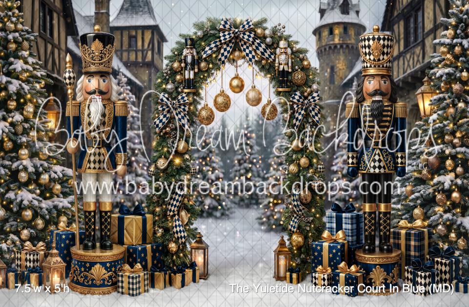The Yuletide Nutcracker Court In Blue (MD)