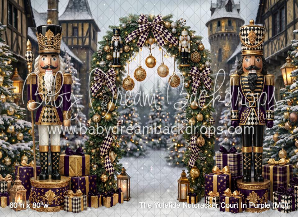 The Yuletide Nutcracker Court In Purple (MD)