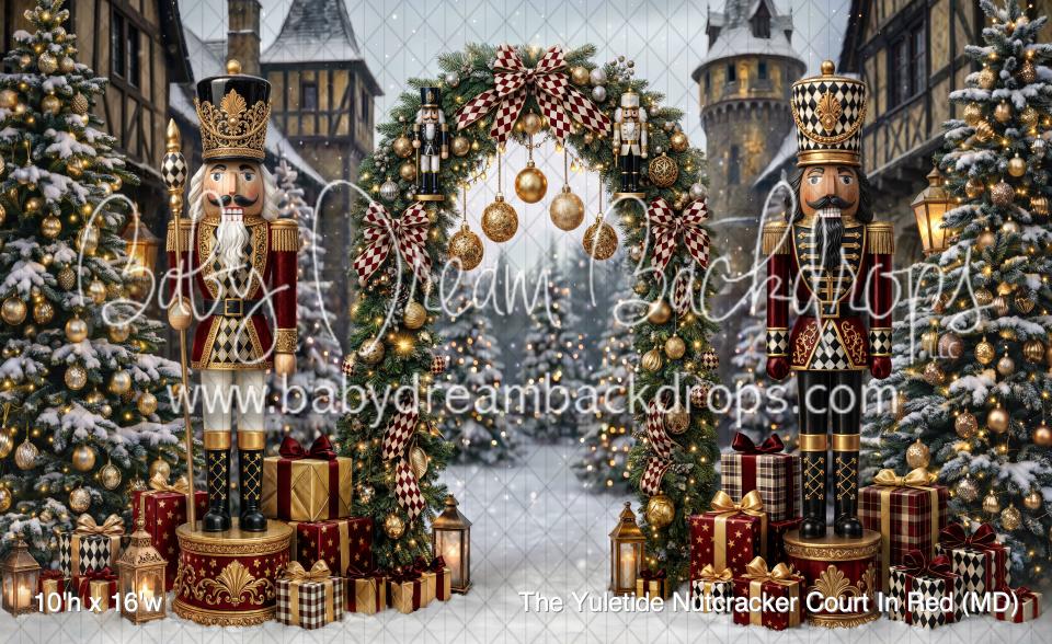 The Yuletide Nutcracker Court In Red (MD)