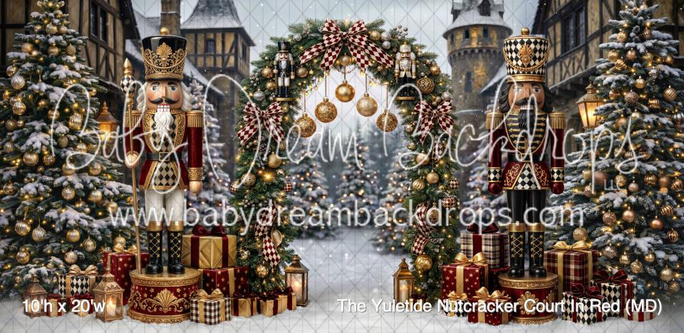 The Yuletide Nutcracker Court In Red (MD)