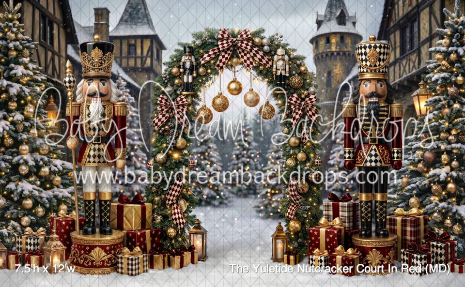 The Yuletide Nutcracker Court In Red (MD)