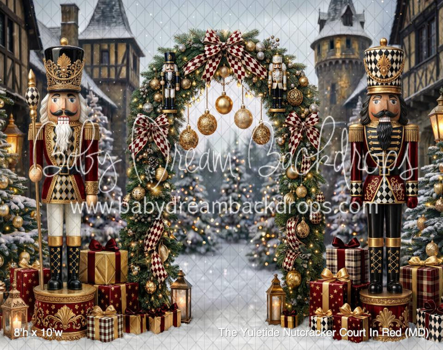 The Yuletide Nutcracker Court In Red (MD)