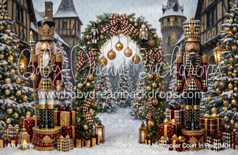 The Yuletide Nutcracker Court In Red (MD)