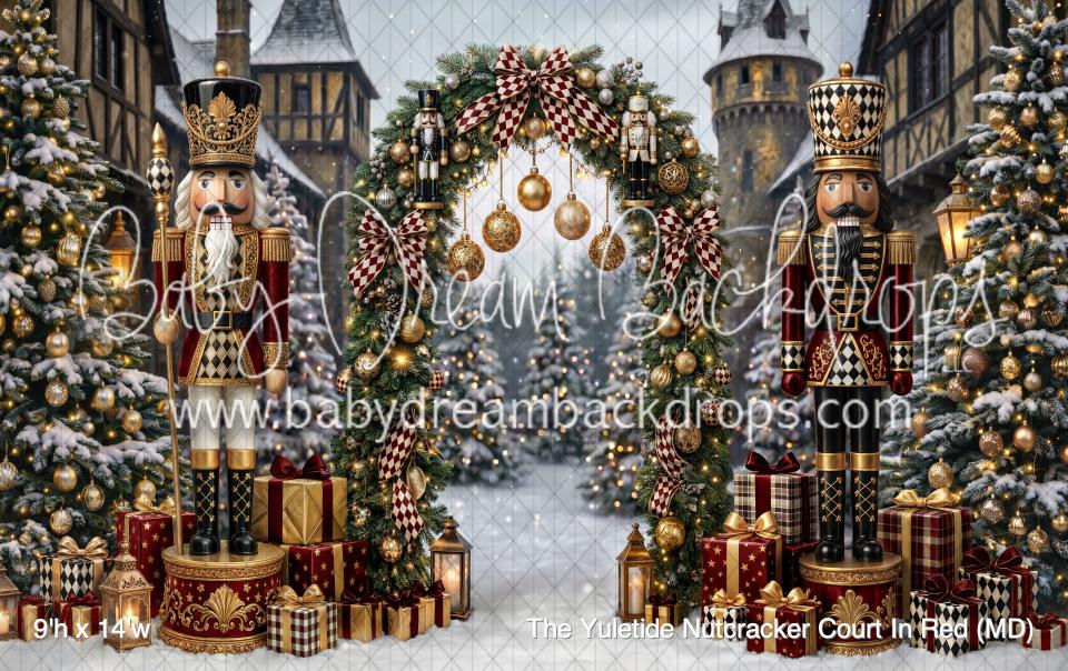 The Yuletide Nutcracker Court In Red (MD)
