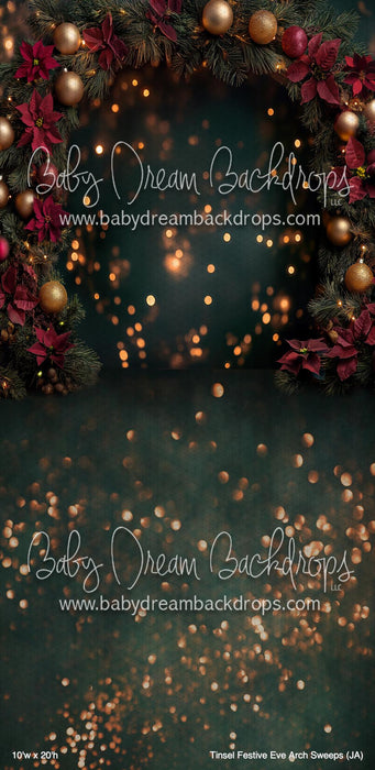 Tinsel Festive Eve Arch Sweeps (JA)