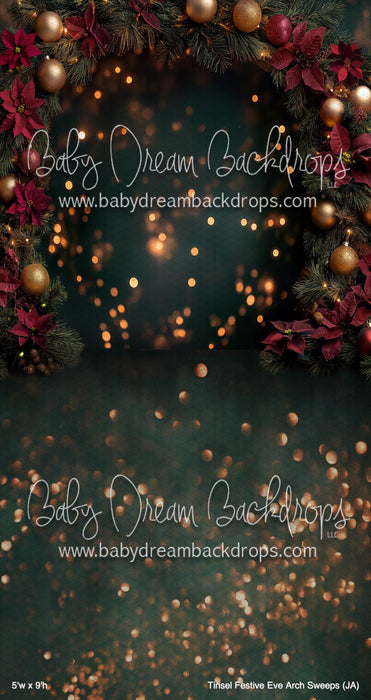 Tinsel Festive Eve Arch Sweeps (JA)