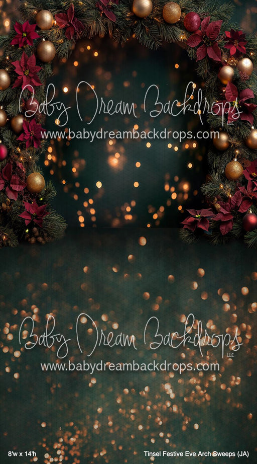 Tinsel Festive Eve Arch Sweeps (JA)
