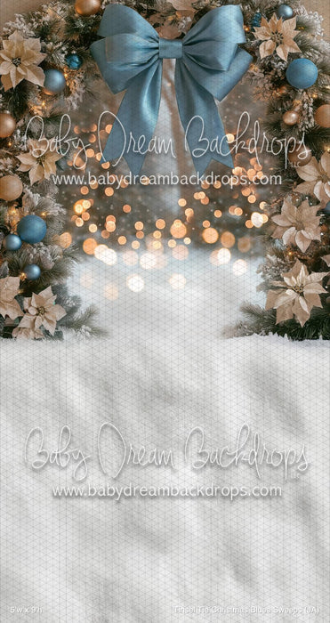 Tinsel Tie Christmas Blues Sweeps (JA)