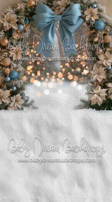 Tinsel Tie Christmas Blues Sweeps (JA)