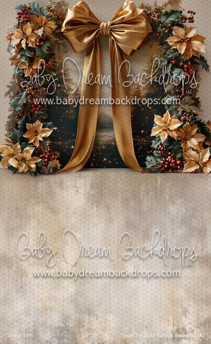 Tinsel Tie Gold Tidings Sweeps (JA)