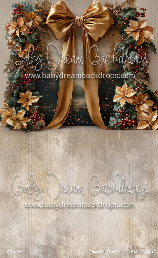 Tinsel Tie Gold Tidings Sweeps (JA)