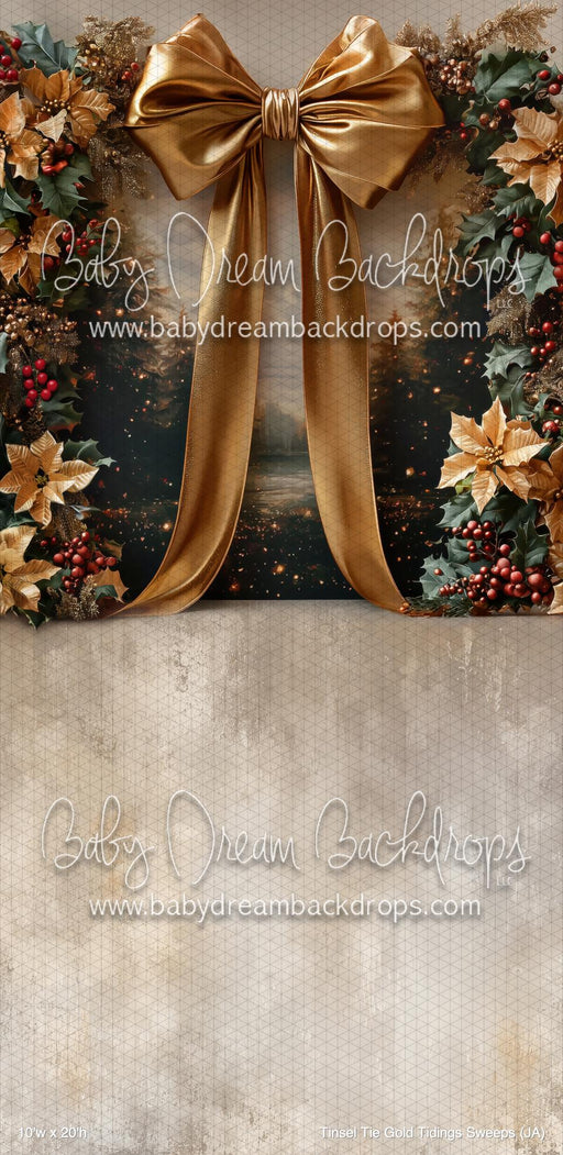 Tinsel Tie Gold Tidings Sweeps (JA)