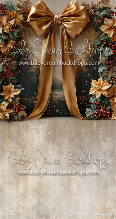 Tinsel Tie Gold Tidings Sweeps (JA)