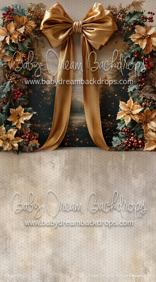 Tinsel Tie Gold Tidings Sweeps (JA)