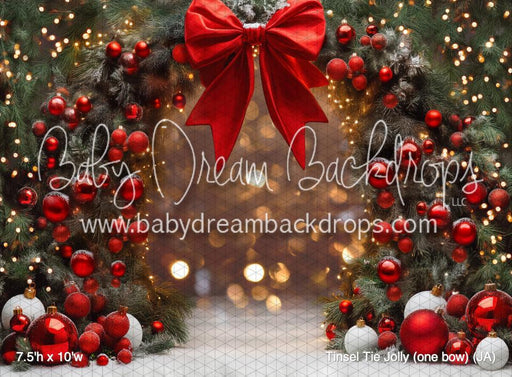 Tinsel Tie Jolly (one bow) (JA)