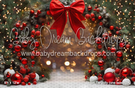 Tinsel Tie Jolly (one bow) (JA)