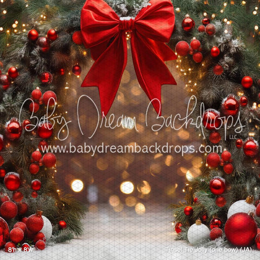 Tinsel Tie Jolly (one bow) (JA)