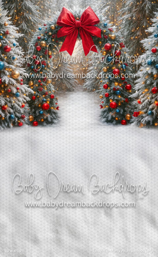 Tinsel Tie Merry Arch Sweeps (JA)