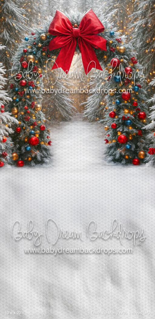 Tinsel Tie Merry Arch Sweeps (JA)