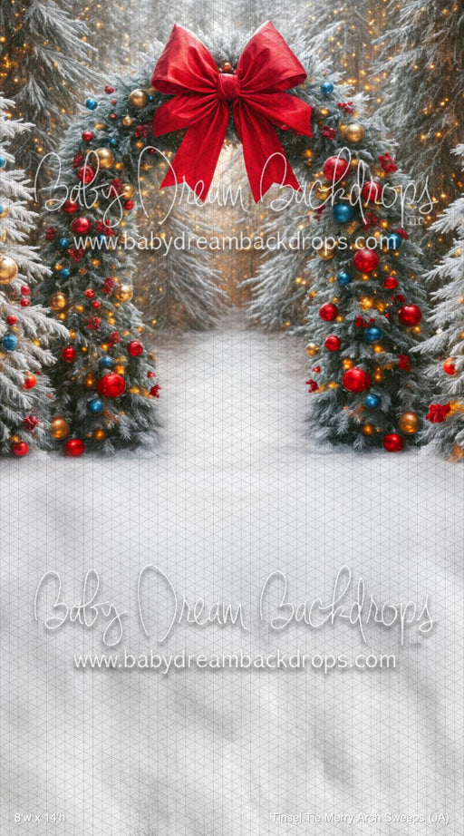 Tinsel Tie Merry Arch Sweeps (JA)