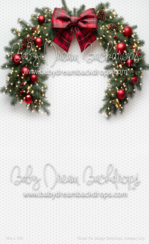 Tinsel Tie Simply Christmas Sweeps (JA)