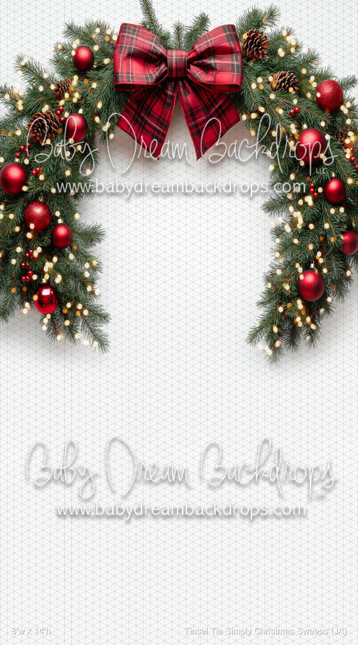 Tinsel Tie Simply Christmas Sweeps (JA)