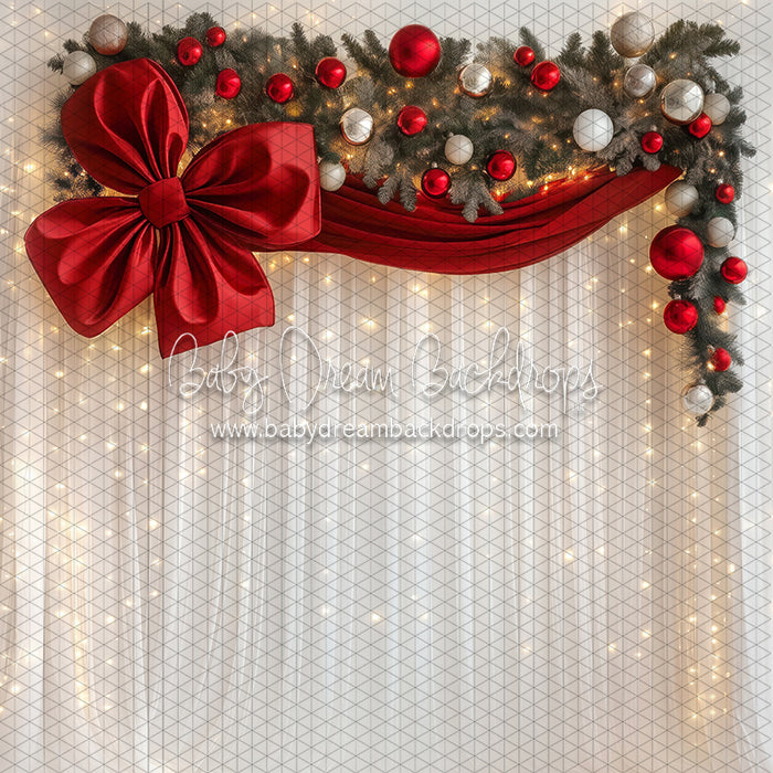 Tinsel Tie Twinkle Curtain (JA)