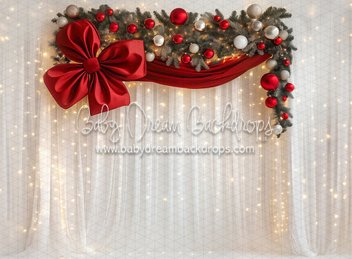 Tinsel Tie Twinkle Curtain (JA)