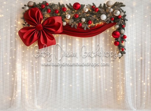 Tinsel Tie Twinkle Curtain (JA)