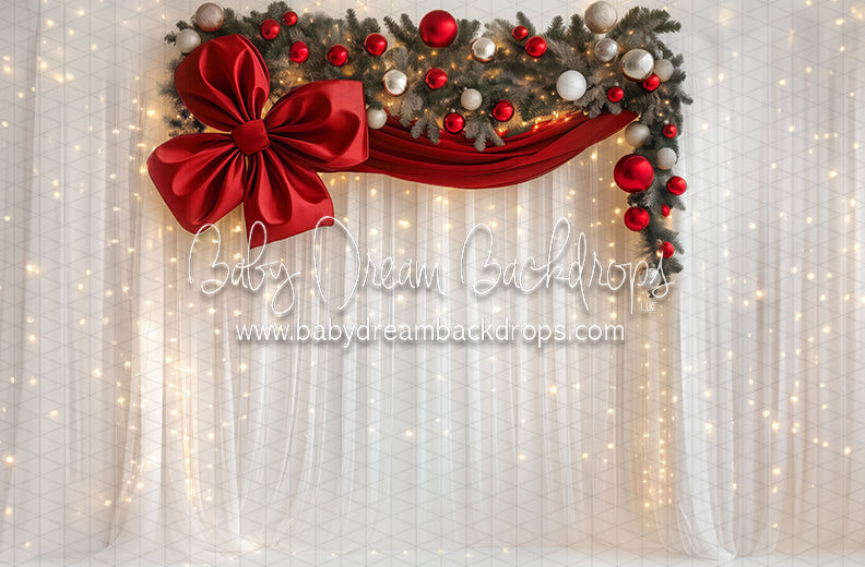 Tinsel Tie Twinkle Curtain (JA)