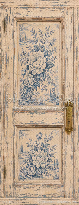 Toile Vintage Garden Door Left Skinny (WM)
