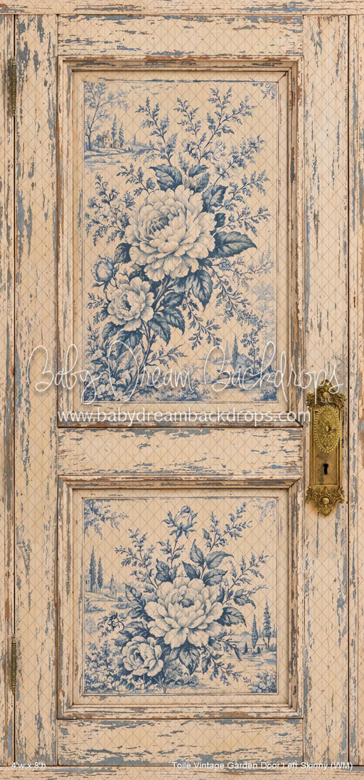 Toile Vintage Garden Door Left Skinny (WM)