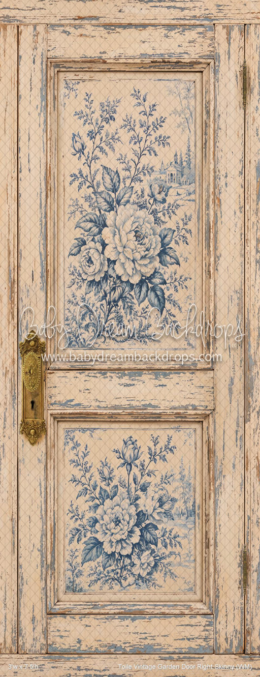 Toile Vintage Garden Door Right Skinny (WM)