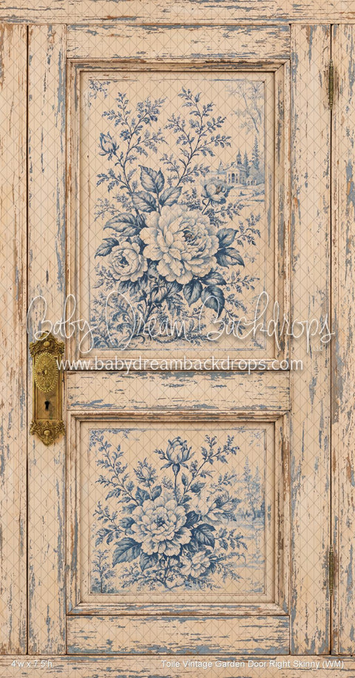 Toile Vintage Garden Door Right Skinny (WM)