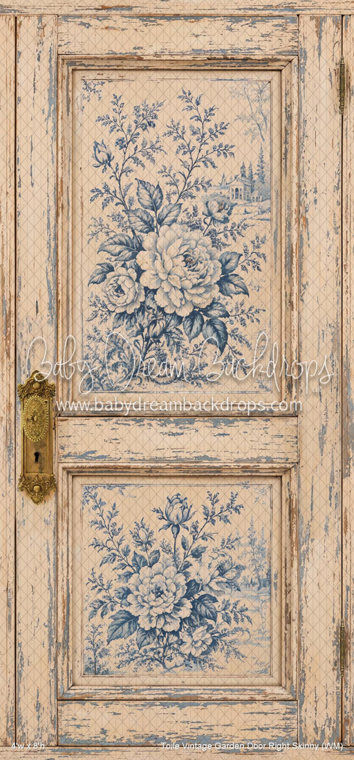 Toile Vintage Garden Door Right Skinny (WM)