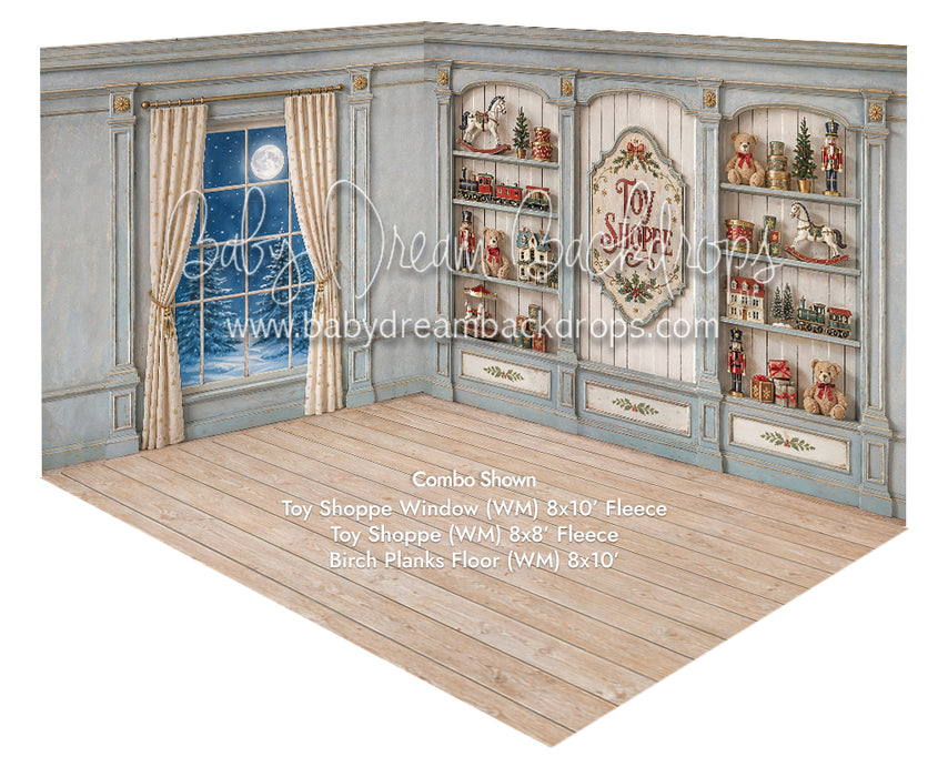 Fabric Room Toy Shoppe + Toy Shoppe Window + Birch Planks Fabric Floor (WM)
