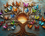Tree of Life Rainbow Butterlies (GK)