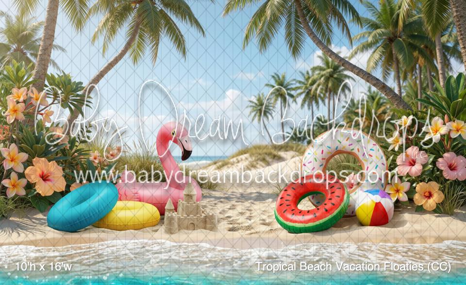 Tropical Beach Vacation Floaties (CC)