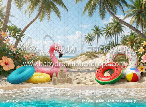 Tropical Beach Vacation Floaties (CC)