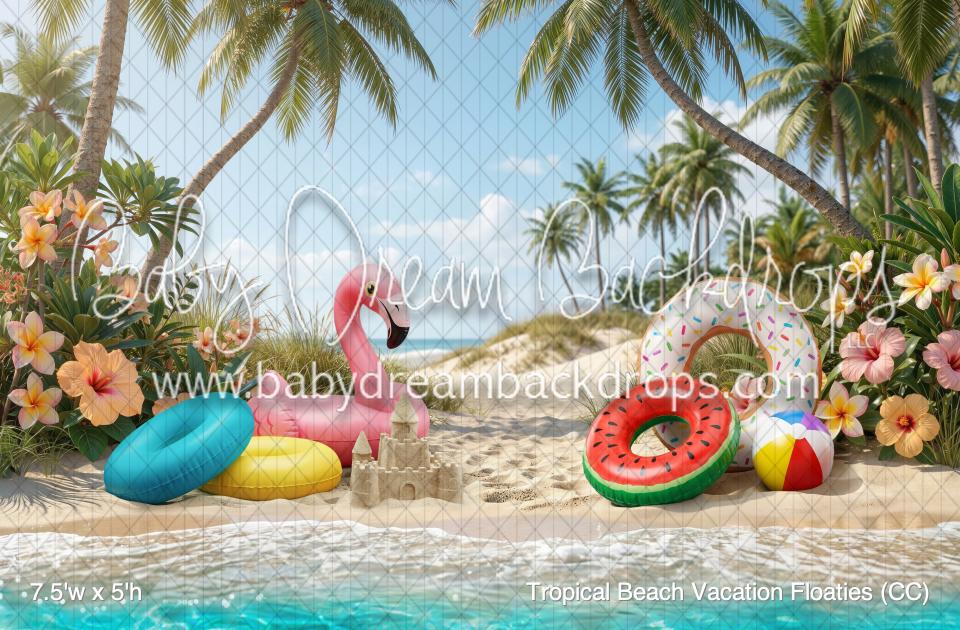 Tropical Beach Vacation Floaties (CC)